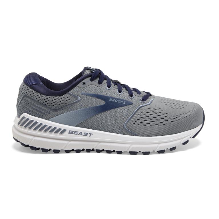 Brooks Beast '20 - Mens Road Running Shoes - Blue/Grey/Peacoat (26741SHTY)